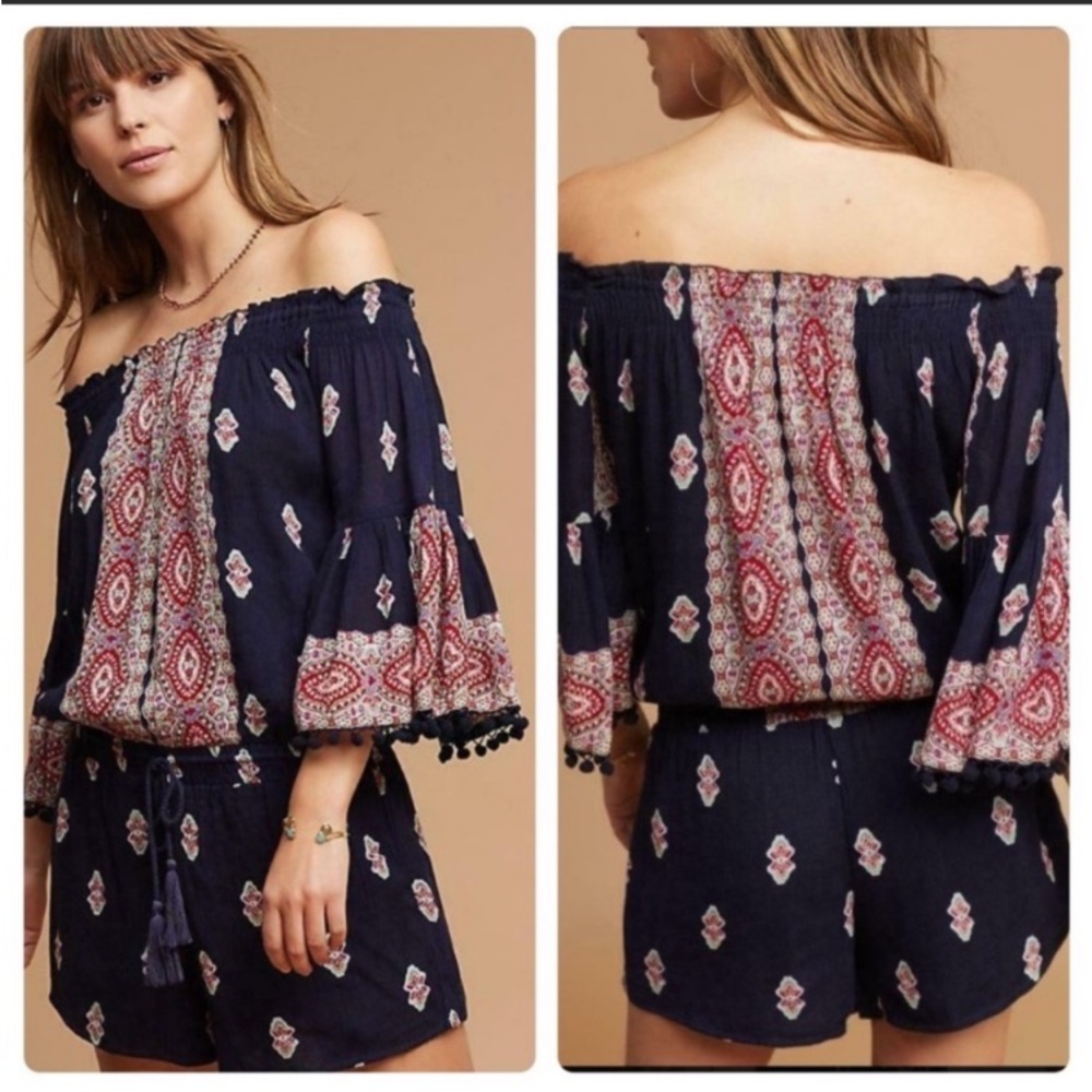 Anthropologie Lilka Vada Paisley Romper